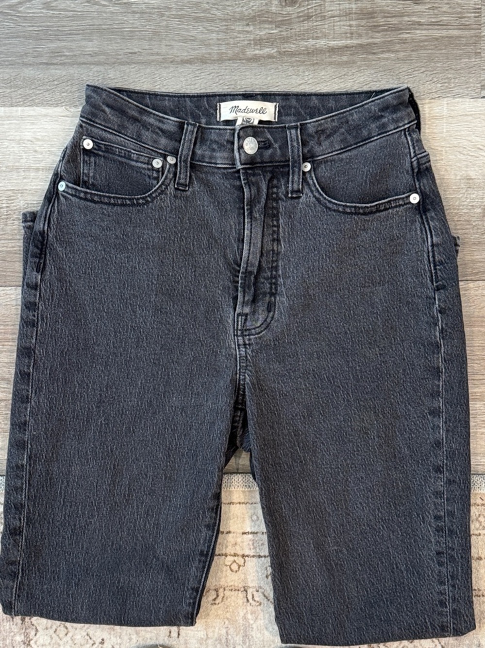 Madewell The Curvy Perfect Vintage Jean Washed Black Size 25